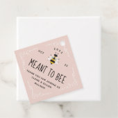 Meant to bee Honey Wedding Favor Label (In situ)