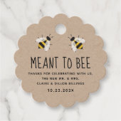 Meant to bee Honey Wedding Favor Label (Voorkant)