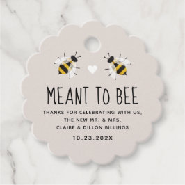 Meant to bee Honey Wedding Favor Label