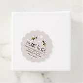 Meant to bee Honey Wedding Favor Label (In situ)