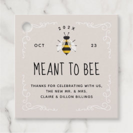 Meant to bee Honey Wedding Favor Label