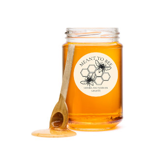 Meant to bee Wedding Favor Label