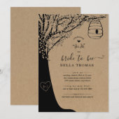 Meant-to-bijenbridal Shower-uitnodiging Kaart (Voorkant / Achterkant)