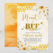 Meant-to-bijenbridal Shower-uitnodiging Kaart (Voorkant / Achterkant)