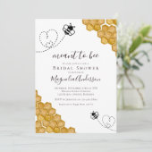 Meant-to-bijenbridal Shower-uitnodiging Kaart (Staand voorkant)