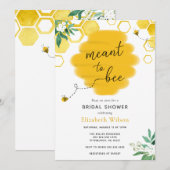 Meant-to-bijenbridal Shower-uitnodiging Kaart (Voorkant / Achterkant)
