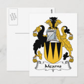 Mearns Family Crest Briefkaart (Voorkant / Achterkant)