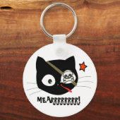 MEARRRRRRRR! Pirate Cat Sleutelhanger (Voorkant)