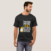Measure Cut Swear Repeat Woodworking Woodworker T-shirt (Voorkant volledig)