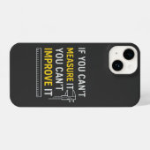 Measure It Improve It - Lean Six Sigma Motivation iPhone Hoesje (Achterkant horizontaal)