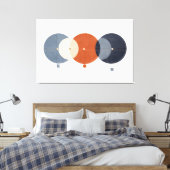 Measured Continuum Canvas Afdruk (Insitu (Slaapkamer))