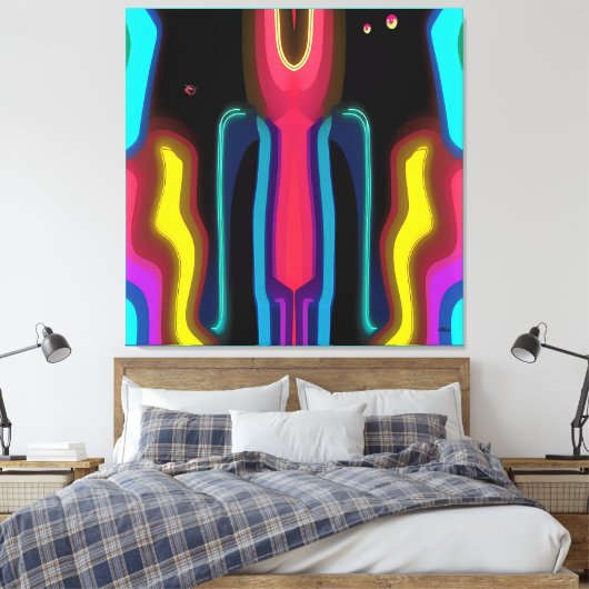 Measuring the Difference Between Doing and Saying Canvas Afdruk (Insitu (Slaapkamer))