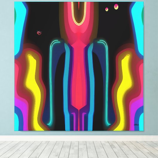 Measuring the Difference Between Doing and Saying Canvas Afdruk (Insitu (Houten vloer))