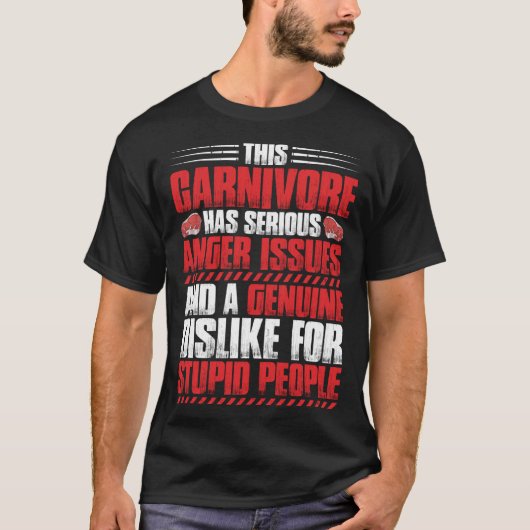Meat Anger Issues Ketogeen Dieet Keto Carnivoor T-shirt (Voorkant)