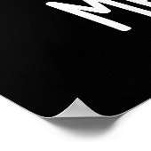 Meat-bawl Grappige Gehaktbal Pun Donker BG Poster (Hoek)