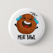 Meat-bawl Grappige Gehaktbal Pun Ronde Button 5,7 Cm (Voorkant)