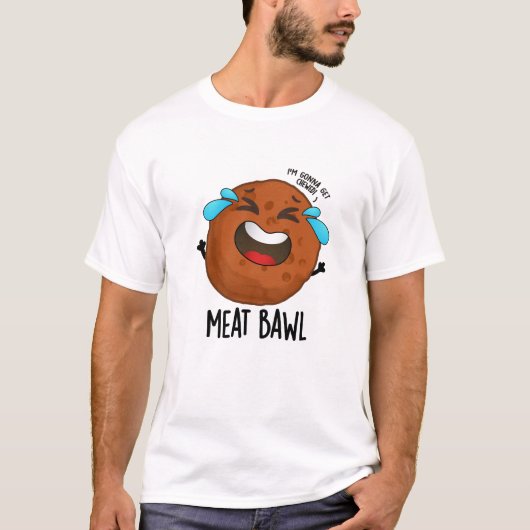 Meat-bawl Grappige Gehaktbal Pun T-shirt (Voorkant)