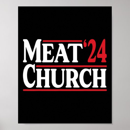 Meat Church 24 Bbq Poster (Voorkant)