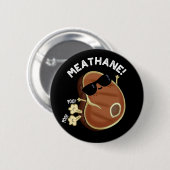 Meat-hane Grappig Scheten Vlees Pun Donker BG Ronde Button 5,7 Cm (Voorkant /achterkant)