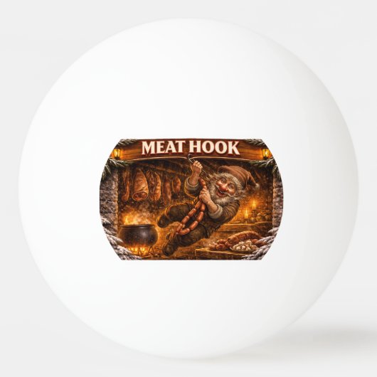 Meat Hook Icelandic Yule Lad Pingpongbal (Voorkant)