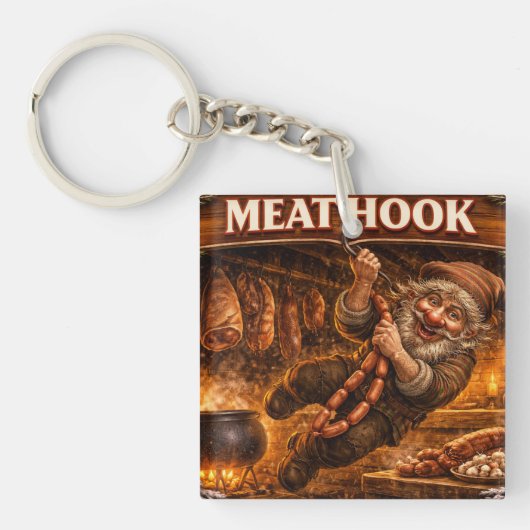 Meat Hook Icelandic Yule Lad Sleutelhanger (voorkant)