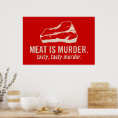 Meat is Murder, Tasty Tasty Murder Poster (Keuken)