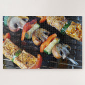 meat kebabs puzzel legpuzzel (Horizontaal)