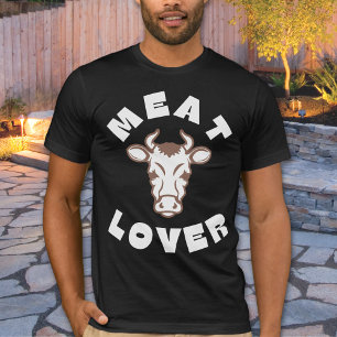 Meat Lover Carnivoor Koe Hoofd Unisex T-shirt