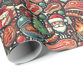 Meat Lovers' Christmas Wrapping Paper Cadeaupapier