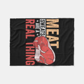 Meat Sweats Are A Real Thing Bbq Enthusiast  Fleece Deken (Voorkant (Horizontaal))
