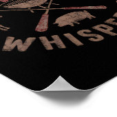 Meat Whisperer Bbq Smokers Cooking Meat  Poster (Hoek)