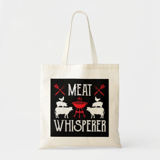 Meat Whisperer Mannen Kleding Gift voor Hem Funny  Tote Bag (Voorkant)