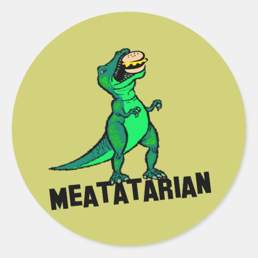 Meatarisch Ronde Sticker (Voorkant)