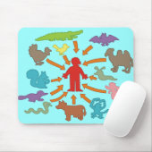 Meatarische voedselketen muismat (Met muis)