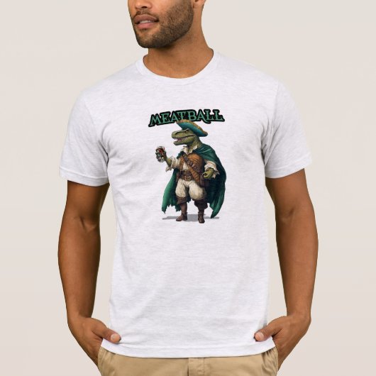 Meatball Dinosaur Pirate Shirt (Voorkant)