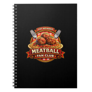Meatball Fan Club VIP-lid – Retro Italiaans eten Notitieboek