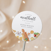 Meatball Italiaans Baby shower Ronde Sticker