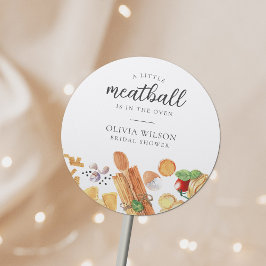 Meatball Italiaans Baby shower Ronde Sticker