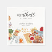 Meatball Italiaans Baby shower Servet (Voorkant)