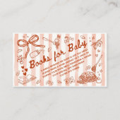 MeatBall Italian Baby Shower Books for Baby Informatiekaartje (Voorkant)