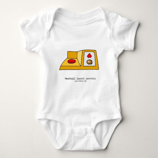 Meatball lancering regelt baby bodysuit (Voorkant)