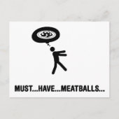 Meatball Lover Briefkaart (Voorkant)