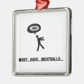 Meatball Lover Metalen Ornament (Links)