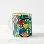 Meatball Madness Tweekleurige Koffiemok (Voorkant links)