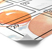 Meatball Pasta Italian Baby Shower Due Date Game Poster (Hoek)