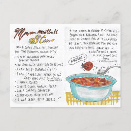 Meatball Stew Recipe Briefkaart