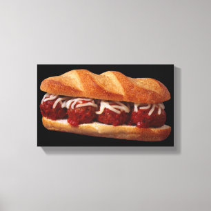 Meatball Sub Canvas Afdruk