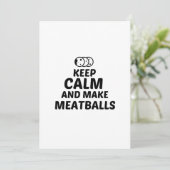 MEATBALLEN BEWAREN EN MAKEN BEDANKKAART (Staand voorkant)