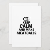 MEATBALLEN BEWAREN EN MAKEN BEDANKKAART (Voorkant / Achterkant)