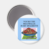 MEATBALLEN en spahgetti-liefhebbers Magneet (Voorkant / Achterkant)